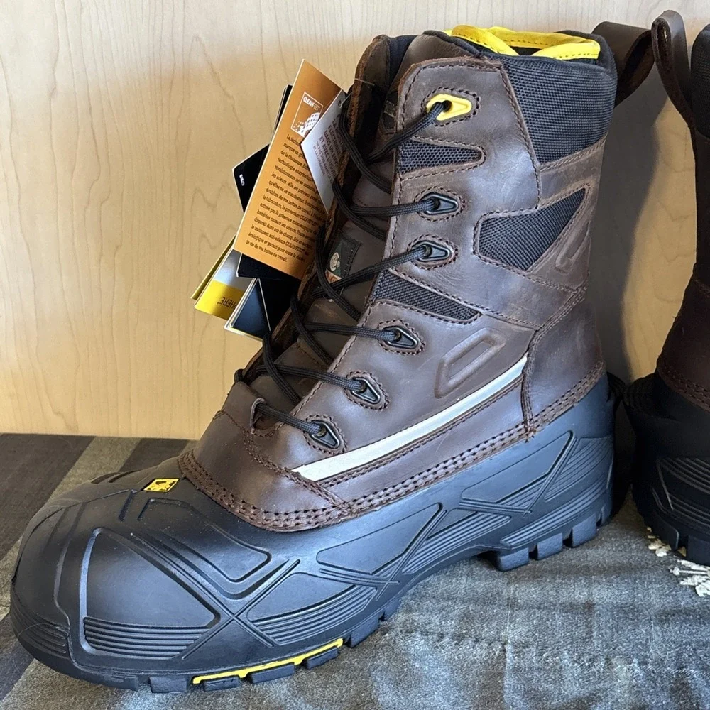 New Terra Crossbow XS‎ Work Boots Mens 10 Brown Insulated Safety ASTM F2413-18